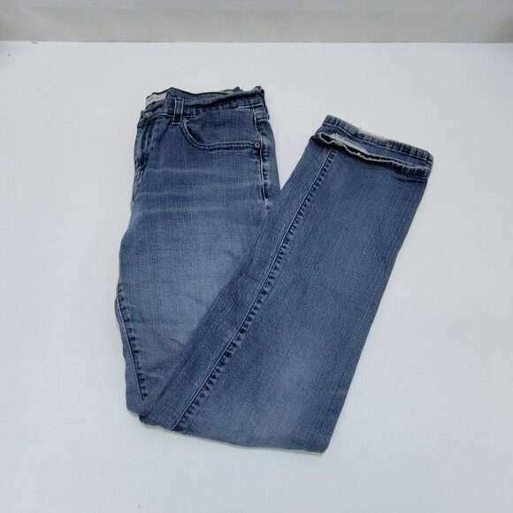 Levis 505 Straight Leg Denim Jeans Women's 8L- W29 L34 Classic Fit Faded Denim - Picture 5 of 8